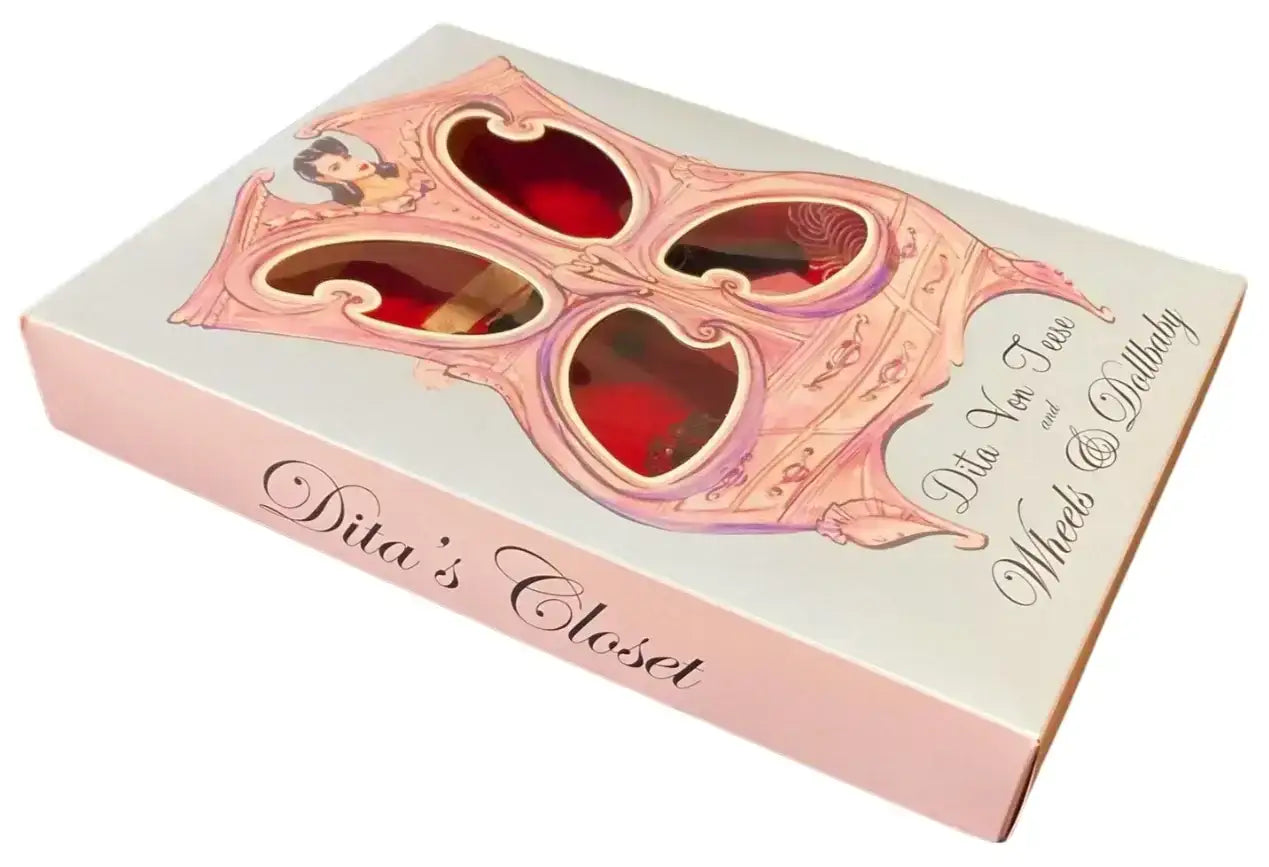 Pre Loved: Wheels & Dollbaby - Dita Plume De Teese Rouge Cardigan - Limited Edition