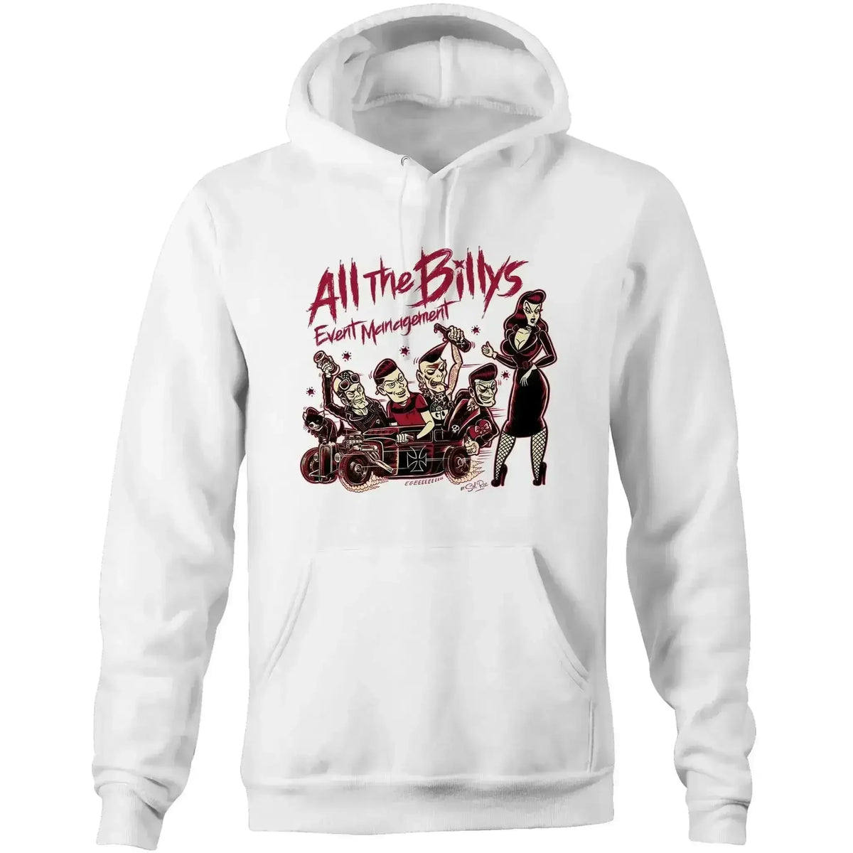 'All The Billys' - Pocket Hoodie Sweatshirt - Dame + the Devil Emporium
