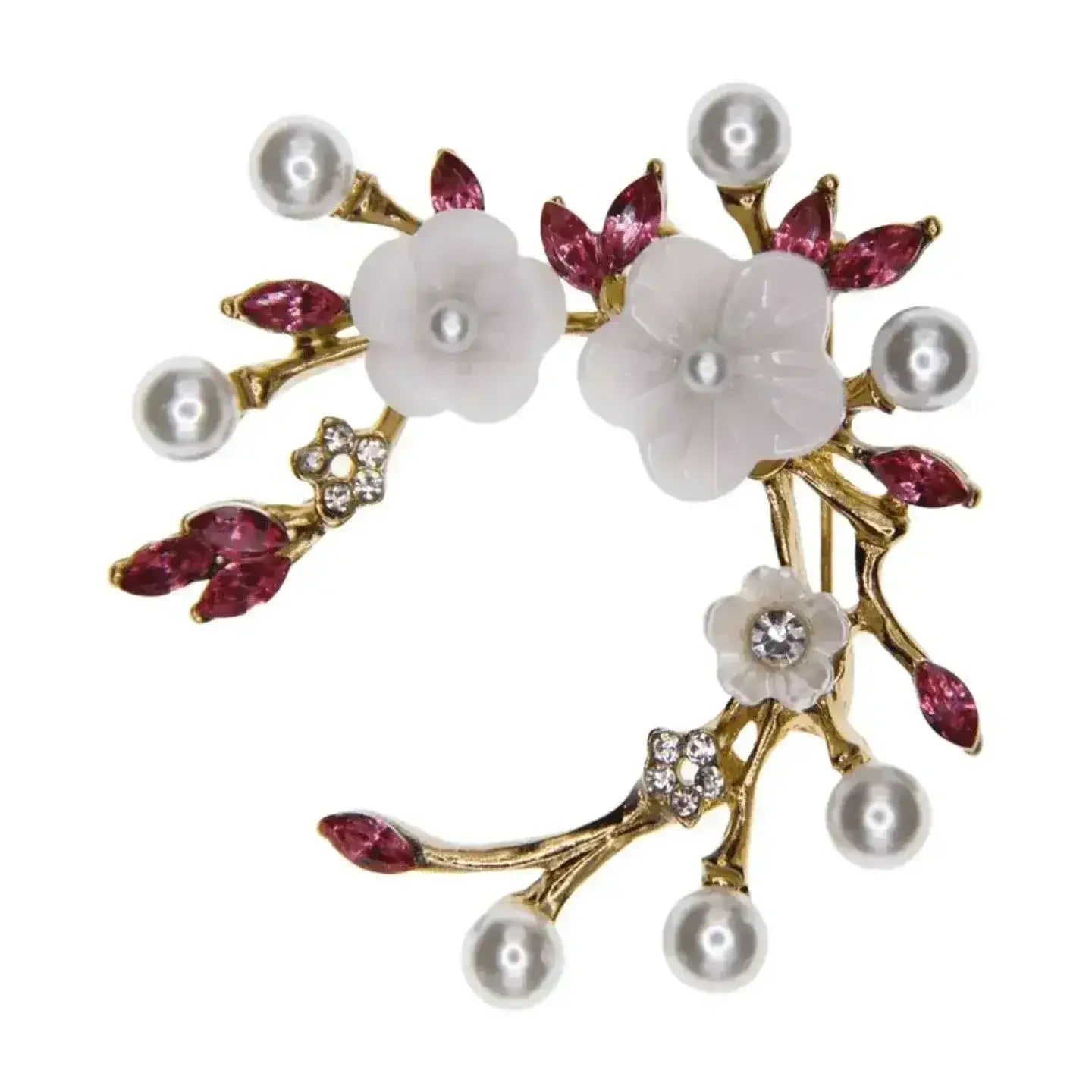 Rhinestone Flower Brooch - Dame + the Devil Emporium dameandthedevilemporium.com Brooch