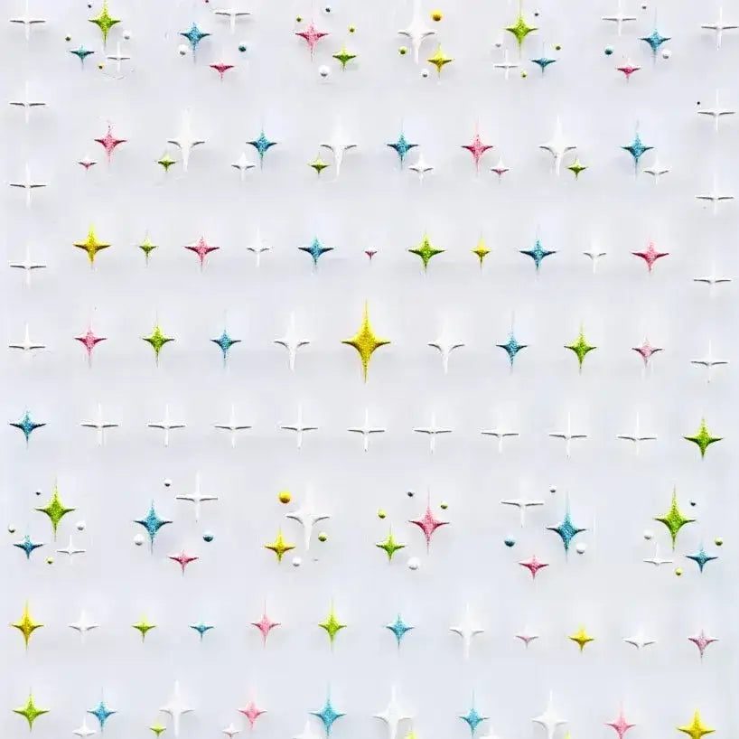 Dame + the Devil - No 1 - Pastel Atomic Star Nail Adornments - Dame + the Devil Emporium