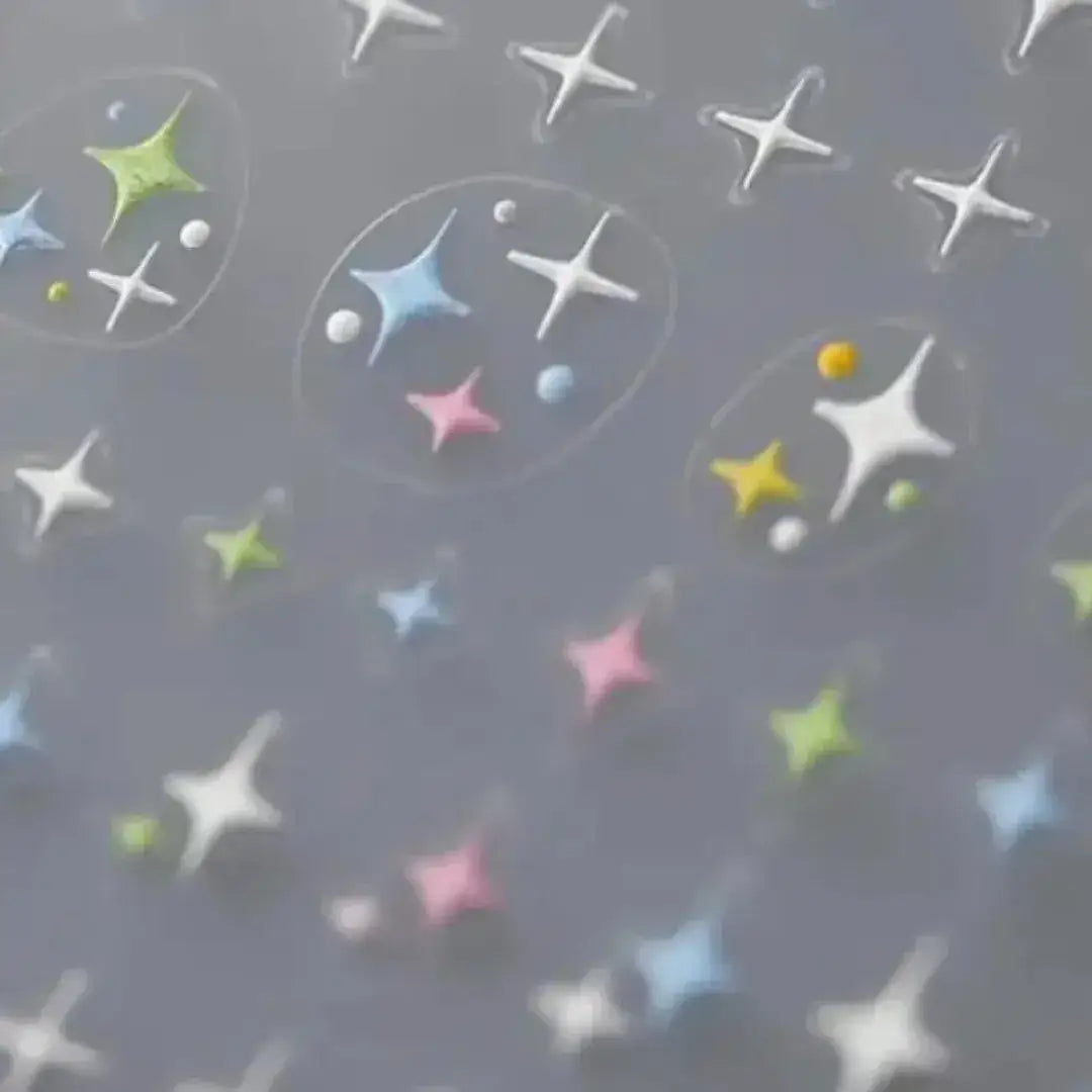 Dame + the Devil - No 1 - Pastel Atomic Star Nail Adornments - Dame + the Devil Emporium
