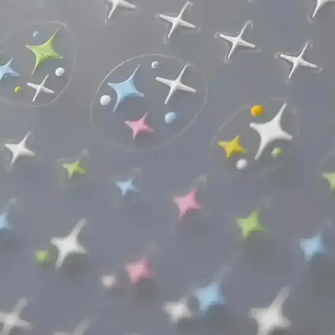 Dame + the Devil - No 1 - Pastel Atomic Star Nail Adornments - Dame + the Devil Emporium