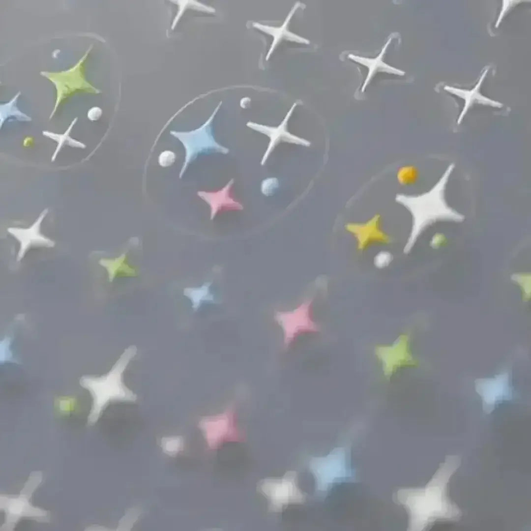 Dame + the Devil - No 1 - Pastel Atomic Star Nail Adornments - Dame + the Devil Emporium