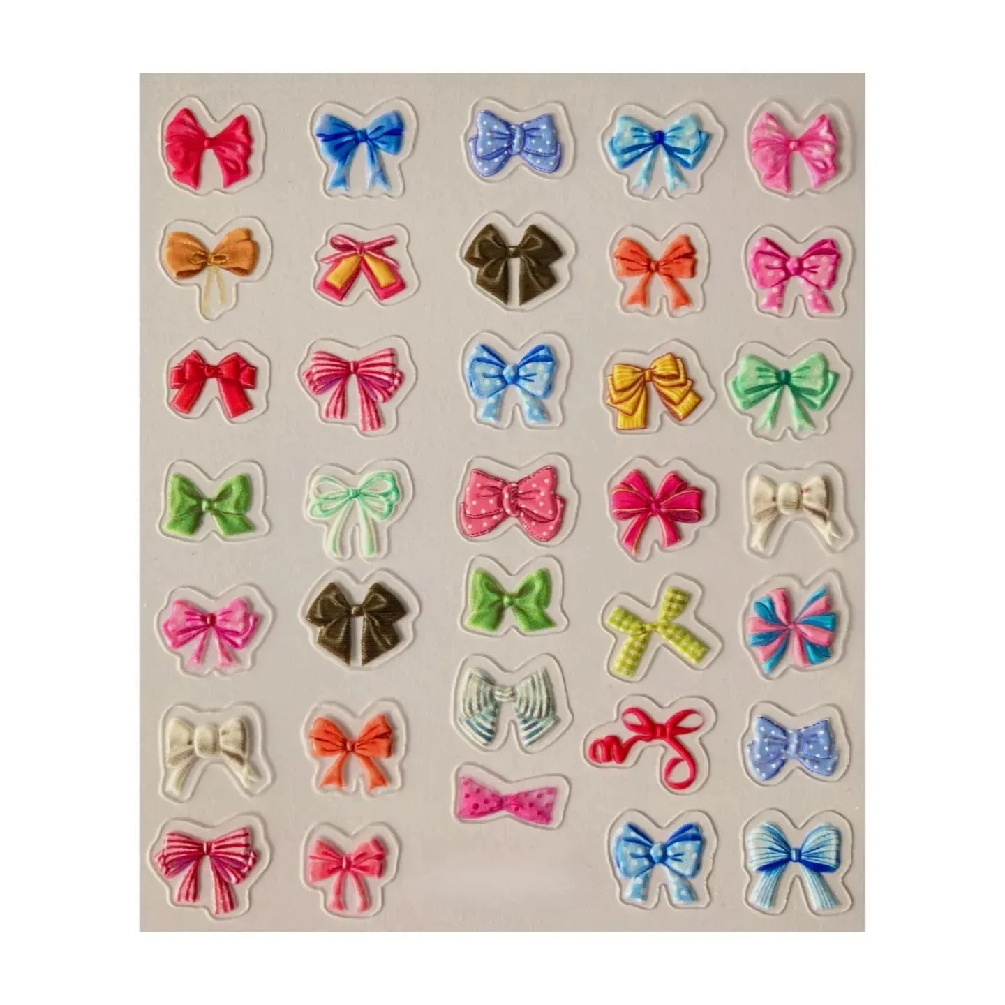 'Dame + the Devil' - 5D Beautiful Bows Nail Adornments