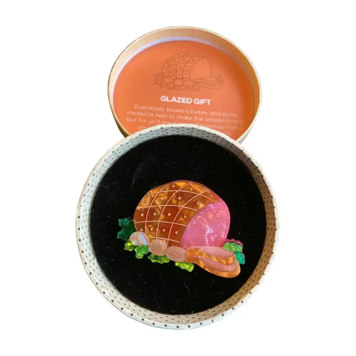 Erstwilder - 'Glazed Ham' Brooch