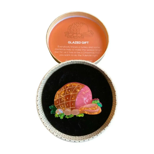 Erstwilder - 'Glazed Ham' Brooch