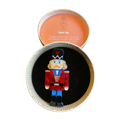 Pre Loved: Erstwilder - 'Tiny Tin' Soldier Brooch