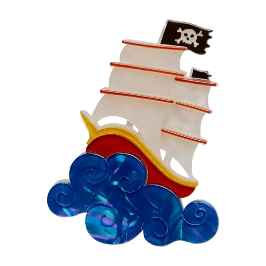 Pre Loved: Erstwilder - 'La Concorde Pirate Ship' Brooch