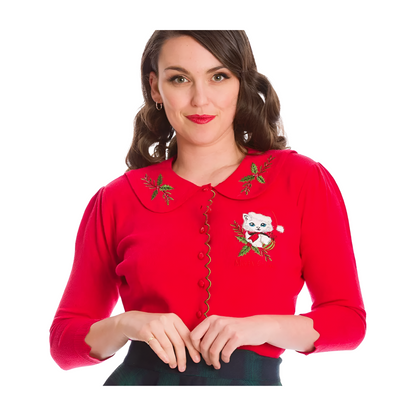 Merry Catmus Christmas Cardigan by 'Banned Retro'