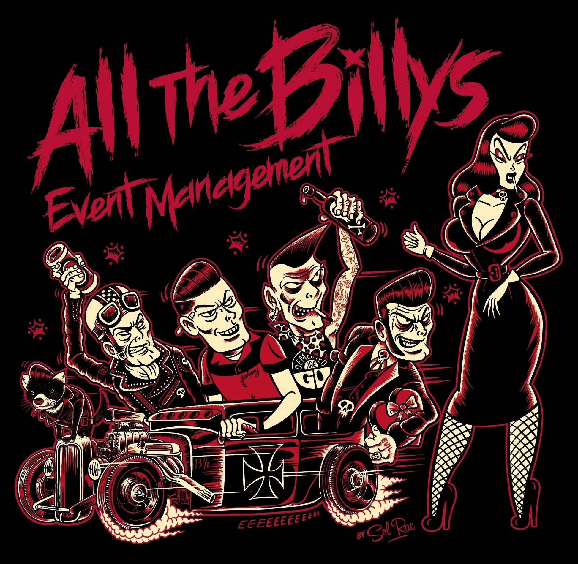 'All The Billys' - Mens T-Shirt - Dame + the Devil Emporium dameandthedevilemporium.com Mens T-Shirt