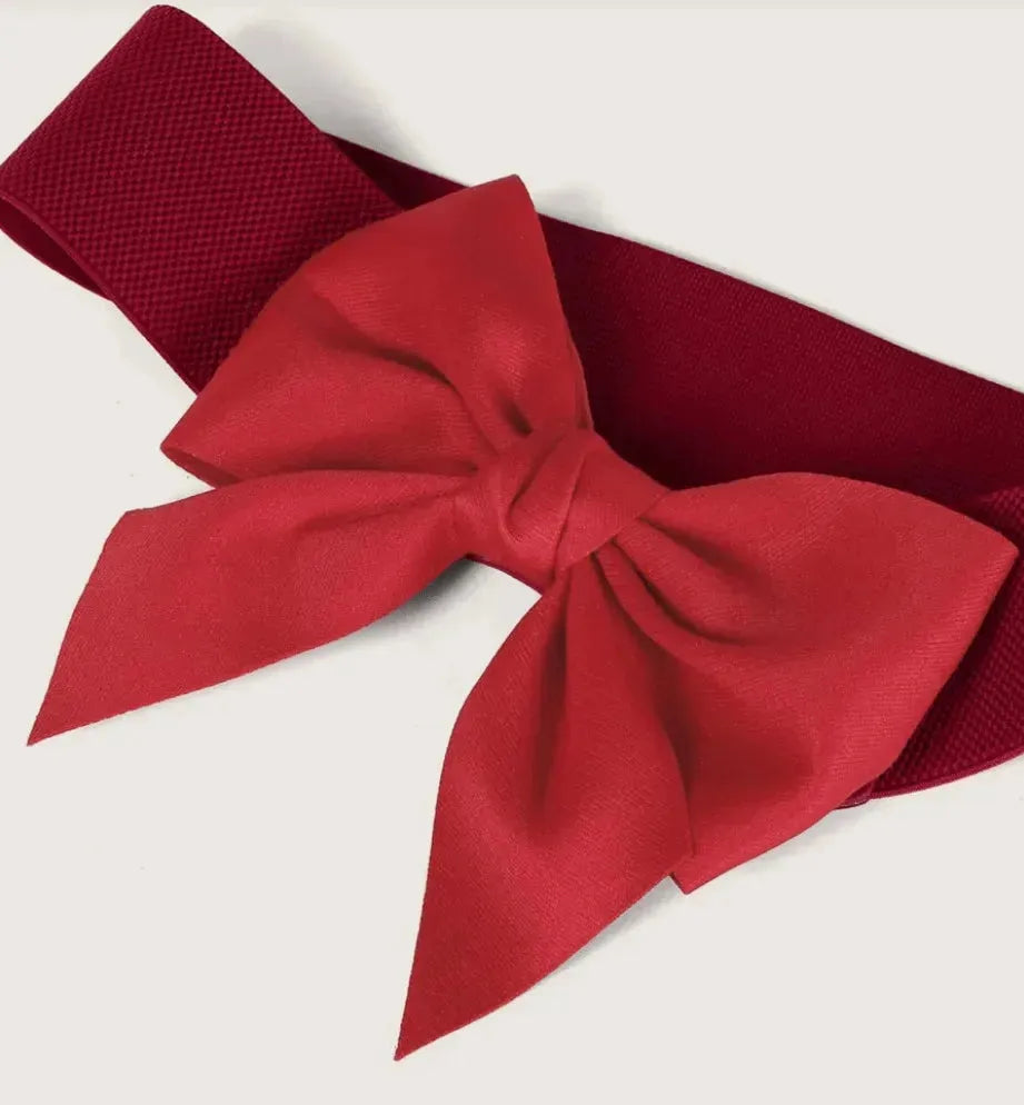 'Dame + the Devil' Bow Belt - Red - Dame + the Devil Emporium