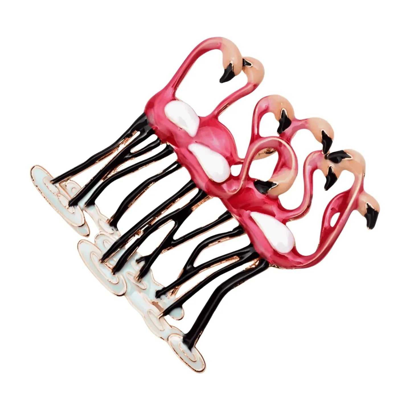 'Dame + the Devil' Flamingo Fandango Brooch - Dame + the Devil Emporium