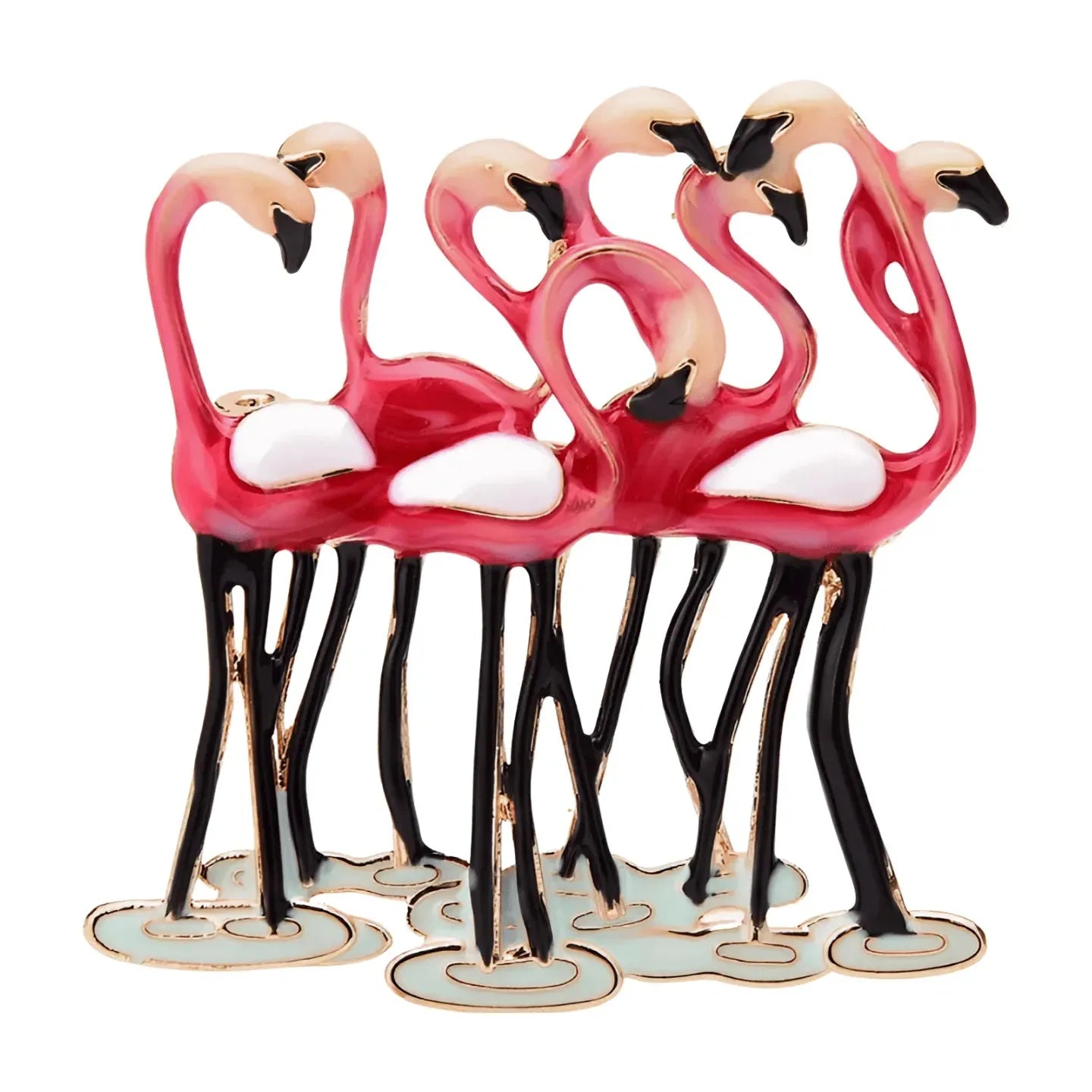 'Dame + the Devil' Flamingo Fandango Brooch - Dame + the Devil Emporium