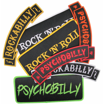 Psychobilly Ribbon - Dame + the Devil Emporium dameandthedevilemporium.com Patches