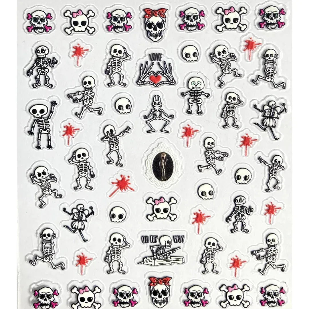 'Dame + the Devil' - Skelly Nail Adornments