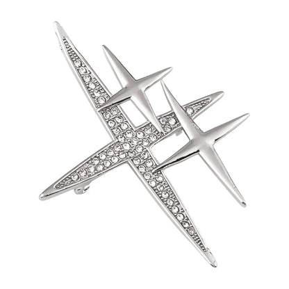 'Dame + the Devil' Triple Star Brooch - Silver - Dame + the Devil Emporium