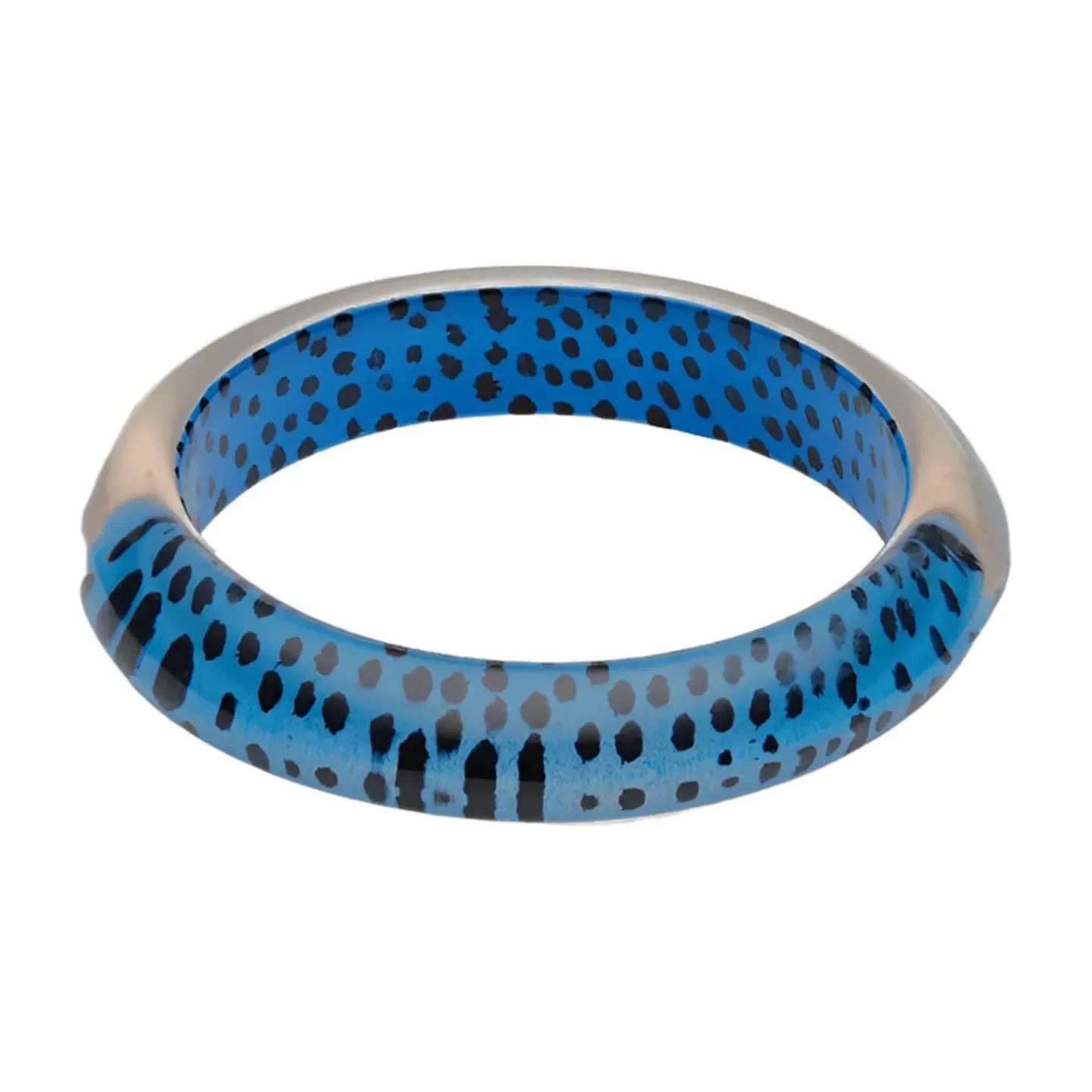 Blue Leopard Bangle - Dame + the Devil Emporium dameandthedevilemporium.com Bangle